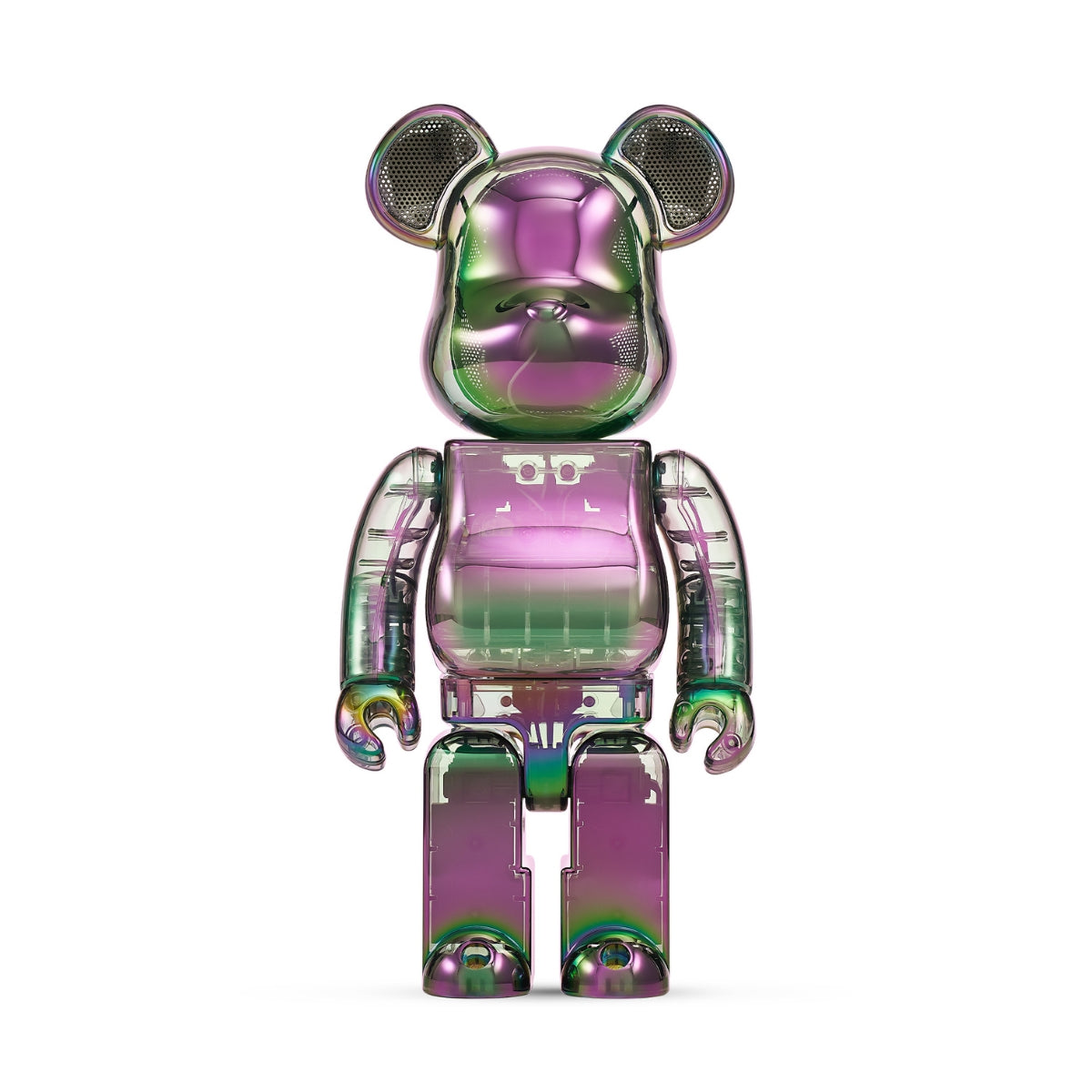 BE@RBRICK AUDIO 400% Portable Bluetooth Speaker - Black Aurora (Limited Iridescent Collection)  Bearbrick