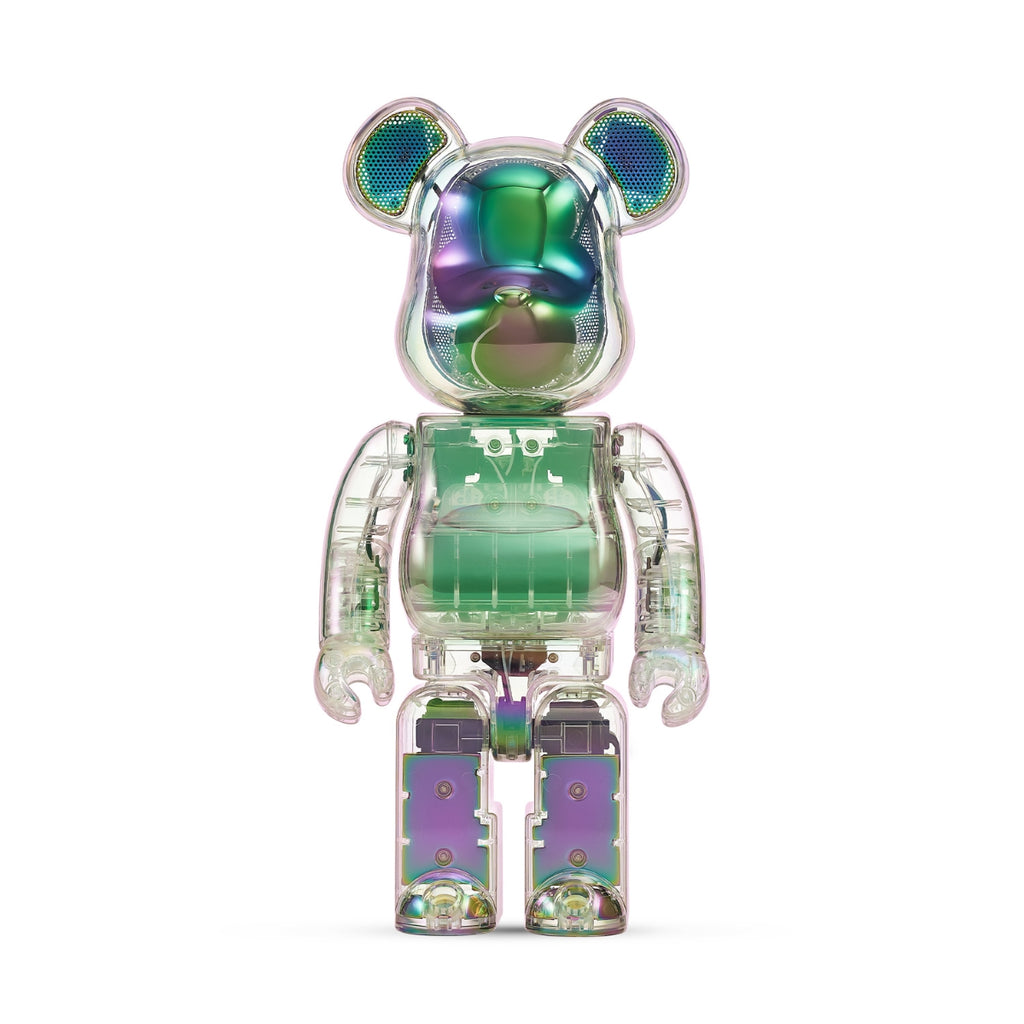 アンプ BE@RBRICK AUDIO 400% Speaker CLEAR BE@RBRICK AUDIO 400% Portable Bluetooth Speaker - Crystal Halo