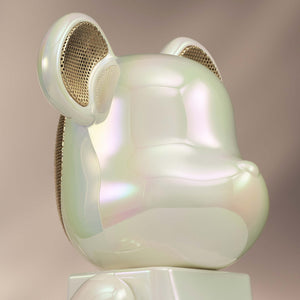 BE@RBRICK AUDIO 400% Portable Bluetooth Speaker - Pearl Mirage (Limited Iridescent Collection)