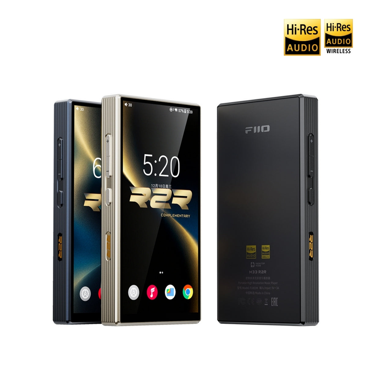 FiiO M33 R2R Portable Smart High-Res Audio Player - AV One