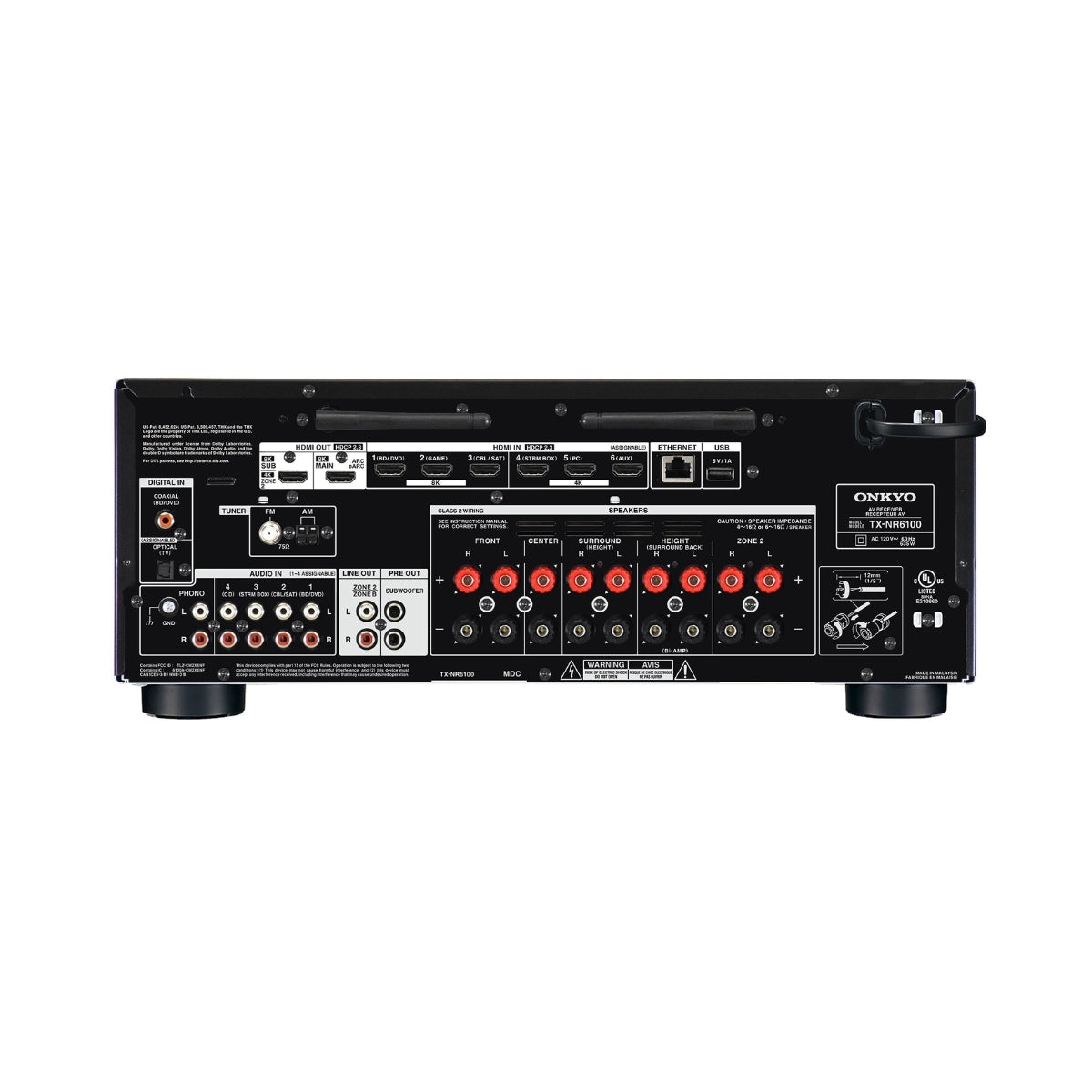 Onkyo TX-NR6100 7.2-Channel THX Certified AV Receiver