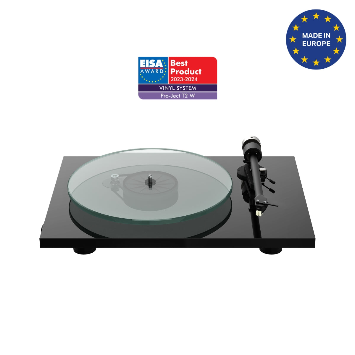 Pro-Ject T2 W Wi-Fi Streaming Turntable (MM Sumiko Rainier Cartridge)