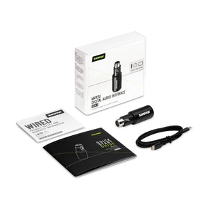 Shure MVX2U Gen 2 XLR-to-USB Single-Channel Adapter with Headphone Output