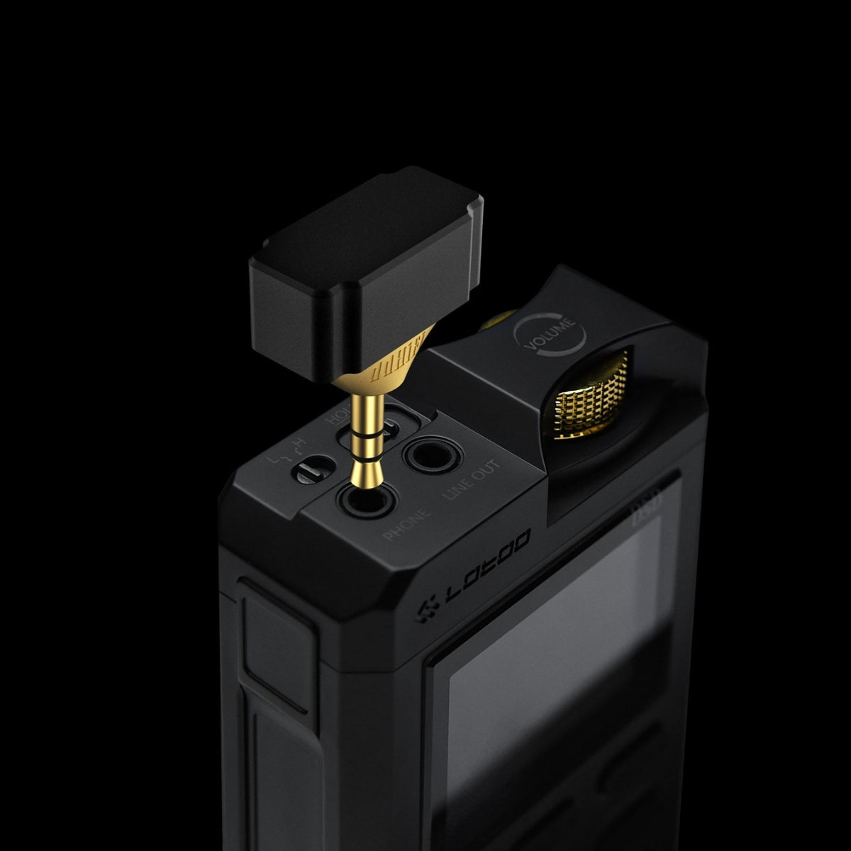 ddhiFi DJ44Gold 4.4mm Female to 3.5mm Male Adapter (Black Gold Edition)