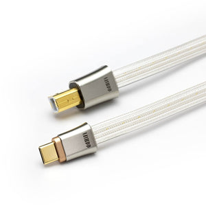 ddHiFi TC19BC Flagship Pure Silver USB-B to USB-C OTG Digital Signal Cable (95cm)