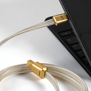 ddHiFi TC19BC Comet Gold Pure Silver Digital Signal Cable (Gold Edition)