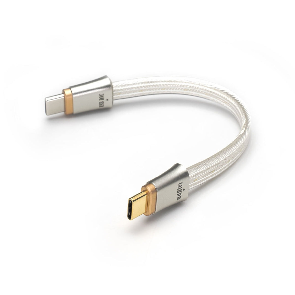ddHiFi TC19CC Flagship Pure Silver USB-C to USB-C OTG Digital Signal Cable