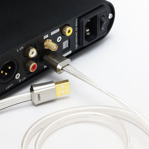 ddHiFi TC19BA Flagship Pure Silver USB-B to USB-A OTG Digital Signal Cable