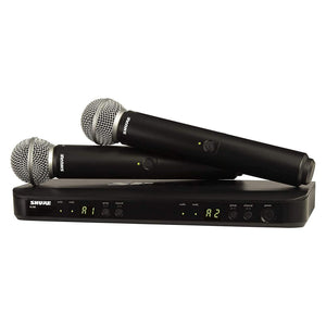 Shure BLX288/SM58 Wireless Dual Vocal System with two SM58 (K14: 614-638MHZ)