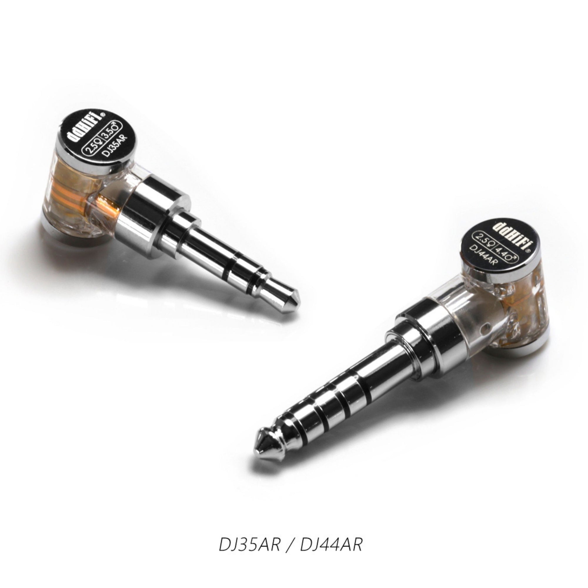 ddHiFi DJ35AR / DJ44AR Rhodium Plated 2.5mm Balanced Female to 3.5mm & 4.4mm Male Adapter