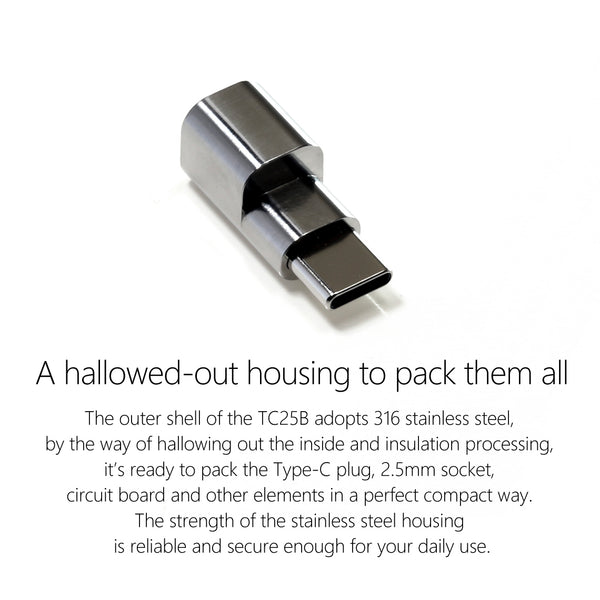 ddHiFi TC25B USB Type-C to 2.5mm Jack Adapter - AV One