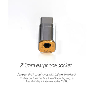 ddHiFi TC25B USB Type-C to 2.5mm Jack Adapter