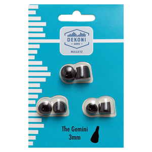 Dekoni Audio ETZ-Gemini Premium Memory Foam Isolation Earphone Tips, Black - 3mm