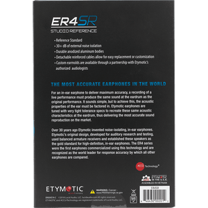 Etymotic ER4SR Studio Reference Earphone IEM