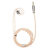 FiiO LC-RE Pro Gold, Silver, Copper Braided Swappable Plug Headphone Cable