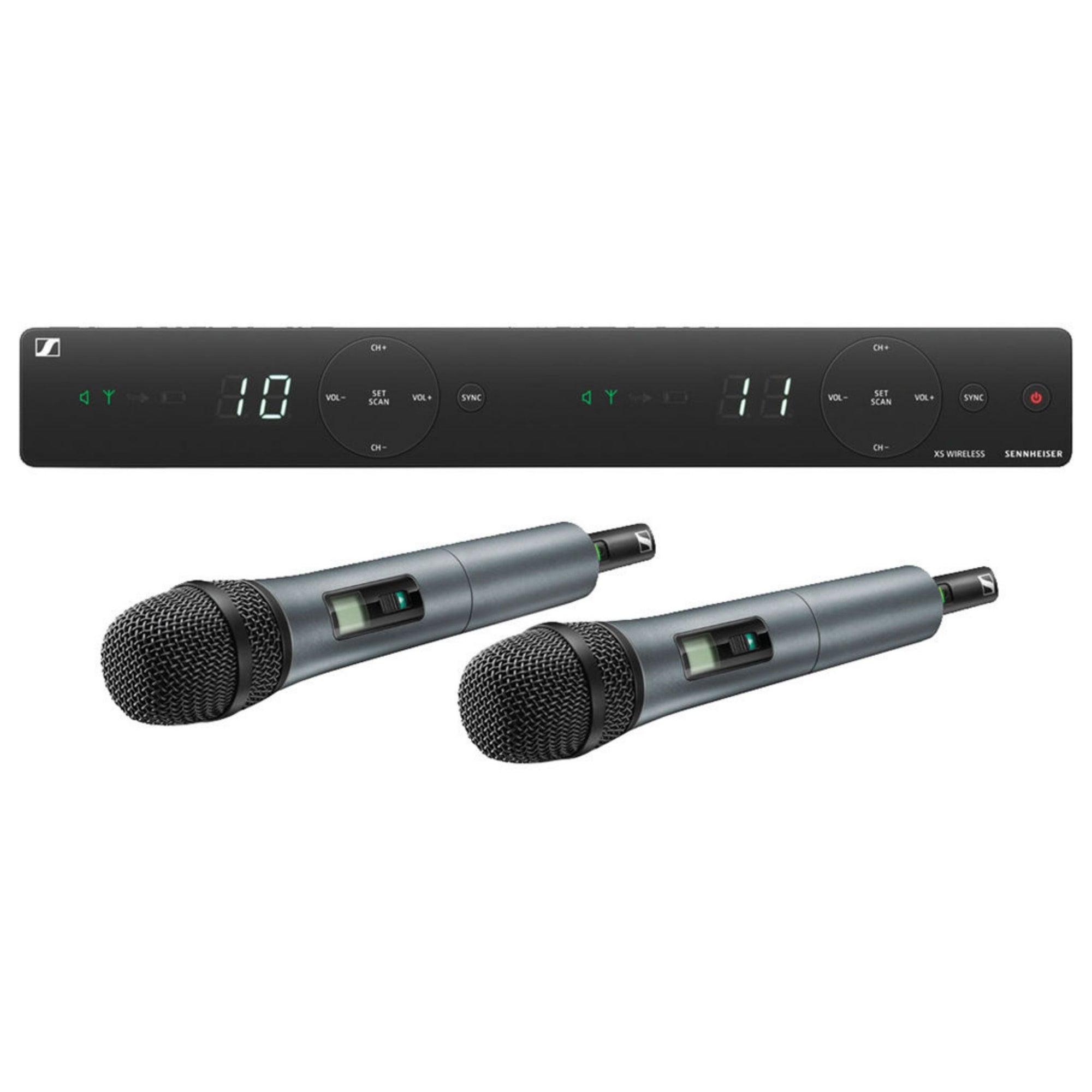 Sennheiser XSW 1-825 Dual-Vocal Set with Two 825 Handheld Microphones (B: 614 to 638 MHz)