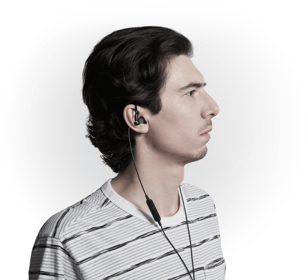 Shure AONIC 3 Single Balanced Armature Driver Sound Isolating Earphones (Black)