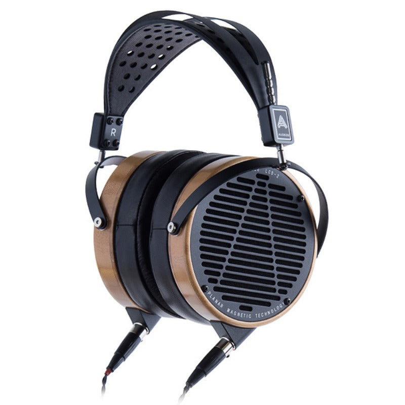 Audeze LCD-2 Rosewood Planar Magnetic Headphones (Leather Earpads with Travel Case)