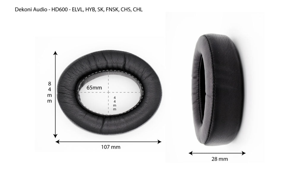 Dekoni Audio Elite Velour Replacement Ear Pads for Sennheiser HD600 Series Headphones