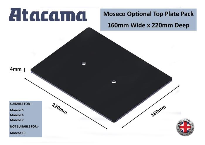 Atacama Moseco Large Top Plate Pack 4mm x 160mm x 220mm (Pair)