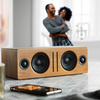 Audioengine B2 Home Music System w/ Bluetooth aptX Wireless Speakers, Walnut